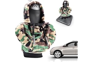 Yatlouba Felpa Per Cambio Auto | Copri Pomello Cambio Auto Felpa Con Cappuccio Con Pomello Le-va Cambio SUV,Decorazione Interna Per Auto, Adatta Per Camper Da Viaggio, Auto Decappottabile, Auto