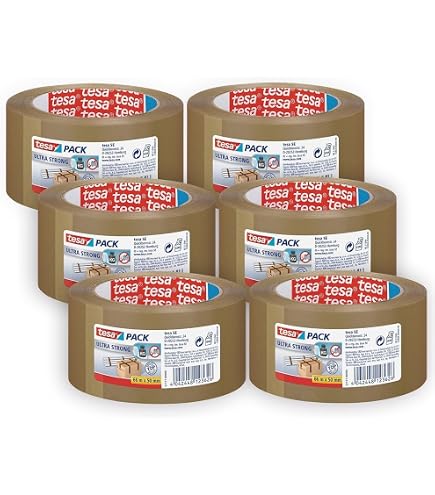 Ruban Adhésif D'emballage Marron - 12 Rouleaux De 50mm X 66m - Neuf - Pour Cartons Et Colis