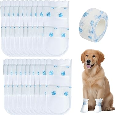 thumbnail image 2 of Pet Waterproof Foot Cover, Dog Paw Wound Cover, Adjustable Dog Boots For Injured Paws, Dog Paw Wound Cover, Non-Slip Waterproof Sole – Breathable Paw 2 of 10