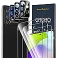 QHOHQ 3 Pezzi Pellicola Protettiva per Samsung Galaxy A52 4G 5G/A52S 5G con 3 Pezzi Fotocamera Pellicola Protettiva,Vetro Tem