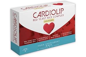 BALANCE FEEL YOUR SELF CARDIOLIP® | Levure de Riz Rouge | 10 mg de Monacoline K | 667 mg de Riz Rouge | Enrichie de 8 principes actifs dont: Coenzyme Q10, Auricularia, Chardon-Marie, Astaxanthine, Shitake | 30 comprimés