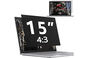 DABERNUR 38,1 cm (15 Zoll) Blickschutzfilter, kompatibel mit 4:3 Breitbild-Display – Monitor, Desktop-PC, Computer, Anti-Spionage/einfache Installation/blendfrei/blockierendes blaues Licht