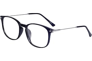 JoXiGo Computerbrille Anti-Blaulicht Damen Herren Ohne Stärke Anti-Müdigkeit UV-Schutz TR90 Rahmen mit Brillenetuis