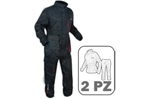 A-PRO Moto Vetements Anti Pluie Scooter Sport Pantalon Blouson 2 Pieces Nylon noir XS