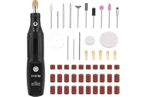 TIOODRE Mini Cordless Rotary Tool, Mini Electric Grinder 5-Speed 8000rpm to 16000rpm Rotary Tool Kit Drill Polishing Kit with 40 Accessories, Mini Angle Grinder for Sanding, Polishing, Drilling, Engraving
