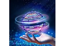 Flying Ball Toys - Flying Orb Magic Hand Controlled Flying Fidget Spinners Built-in RGB Lights Mini Drones Boomerang Orb UFO 