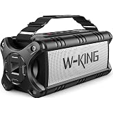 W-KING 90W Max Bluetooth Hoparl&ouml;r, IPX6 Su Ge&ccedil;irmez Taşınabilir Kablosuz Bluetooth Hoparl&ouml;r, 50W Derin Bas Y&uuml;ksek A&ccedil;ık Hoparl