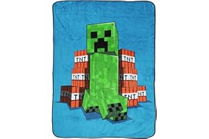 Jay Franco Minecraft Creeper TNT 130cm x 150cm superweiche Decke