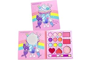 MockTota Kids Makeup Sets for Girls, Multi colored Face Paint Kit for Kids,Princess Make Up Kit, Washable Children's Cosmetics Toys, Non-Toxic Makeup Kit Gift Halloween (14 colour)