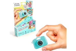 Canal Toys - Photo Creator - Mini Appareil Photo Enfant & Vidéo Numérique - Mini Caméra pour Créer des Souvenirs - Cadeau Enfant 8 Ans + - 14 Filtres – Flash+Micro - Format Voyage - CLK 058 Turquoise