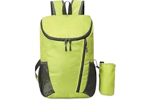 KAMEUN Foldable Backpack Lightweight, Small Rucksack Waterproof for Outdoor Sports, Durable Packable Backpack Practical Gifts for Men Women, Casual Daypack for Travelling Walking