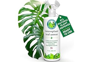 Leaf Armour by Houseplant Resource Center | Natural Indoor Plant Leaf Protectant and Shine Spray for Fiddle Leaf Fig, Ficus Audrey, Monstera and Other Houseplants (8 Fluid Ounces)