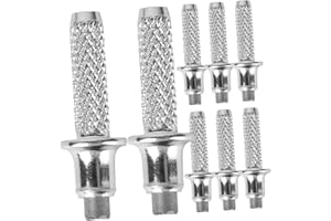 INOOMP 8 Pièces Pointe De d'alpinisme Canne De Randonnée Pointes en Acier De Tungstène pour Cannes Pieds pour Bâtons De Randonnée Pointes en Acier De Tungstène en Métal pour Bâtons