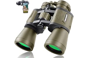 FREE SOLDIER Binocolo per adulti con visione notturna - Binocolo tattico compatto impermeabile per caccia, escursionismo, tour di concerti con lente FMC prisma BAK4 con adattatore per smartphone, fango (Argilla)