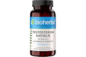 ‎BIOHERBA Maca-Tribulus Komplex – 100 Kapseln von BIOHERBA | Mit Zink zur Unterstützung von Testosteron & Fruchtbarkeit – plus Citrullin & Ginsengextrakt