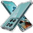 Pikkme Back Cover for Motorola Moto Edge 60 5G / Motorola Moto Edge 60 Fusion 5G PC + TPU Clear Transparent Raised Edges Shockproof Protective Phone Bumper Case(Transparent)