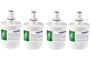 Aqualogis 4 filtri dell'acqua per frigorifero, compatibili con Samsung DA29-00003F, DA29-00003B, DA29-00003G, HAFIN1/EXP, DA61-00159A-B, modello AL093B