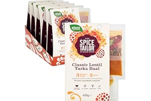 The Spice Tailor, Lentil Daal Kits, Classic Lentil Tarka Daal, 400 g Packet (Pack of 5)