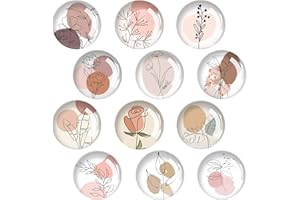 VODUNS 12 Pièces Aimant Frigo Magnet 30 x 30 MM 3D Aimants Décoratifs pour Réfrigérateur Armoires Tableaux Blancs, Verre Matériel Magnétique Fort pour Réfrigérateurs Cuisine Maison Bureau école Tableau Blanc