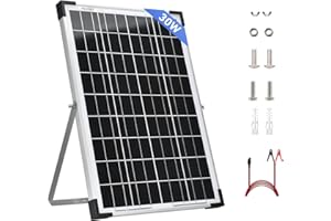 SARONIC Panneau Solaire 30W 12 Volt Haute Efficacité Monocristallin Système Hors Réseau pour Maison, Camping-car, Remise, Bateau, Caravane et autres Applications Hors-Réseau