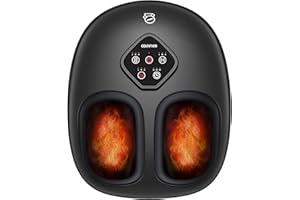 COMFIER masajeador de pies, Shiatsu masaje de pies con función amasamiento, rodadura y compresión, regalos para hombres mujeres