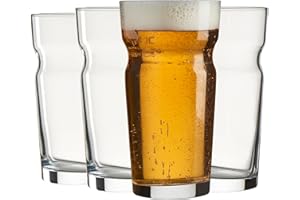PAŞABAHÇE Bicchieri da Birra Pasabahce - 410cc, Set di 4, Qualità Premium, Pub Beer Night, Bicchiere da Birra per Feste, Bicchiere da Birra per Papà Regalo