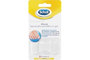 DR. SCHOLL'S Scholl Expert Support Alluce Separadita Protettivo In Gel - Sollievo Da Pressione E Sfregamento, Specifico Per Alluce Valgo, Divaricatore E Distanziatore Per Separatore Dita Piedi, Confezione 1 Pezzo