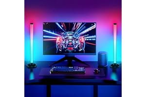 ELOUYCKE Smart LED Lightbars, Dimmable RGB Flow Light Bars 16 Million Colors TV Backlights, APP Remote Control and Music Sync Gaming Lights for PC, Room Decorative Mood Light [Energy Class A+++]