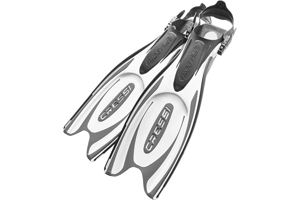 Cressi Frog Plus Fins - Palme Réglables de Plongée, Unisexe Adulte