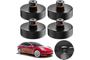 AIRABC 4 piece Tesla Model 3 Car Jack Rubber Pad for Trolley Jack and Universal Rubber Pad for Car SUV Robust and Practical Car Tuning for Protection of Car Jack Car and Truck from Scratches
