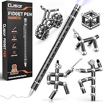 Metall-Spinning-Pen Mit LED Licht – Kugelschreiber Mit Leuchtfunktion & Dreheffekt (Schwarz)