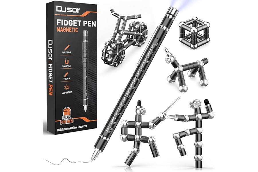 Dusor Gifts for Men Magnetic Fidget Pen, Father s Day Gifts from Daughter/Son, Birthday Gift for Men Women, Presents for Mens Dad, Cool Gadgets for Teenage Girls Boys, School Supplies