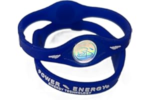Power Energy Balance Band, Fitness-Armband aus Silikon mit holografischem Motiv, mit natürlichen Mineralien und negativen Ionen angereichert