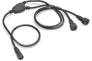 esotec Y-Verteiler 2-Pin groß für Solar Teichpumpen Akkuboxen Adapterkabel 101835