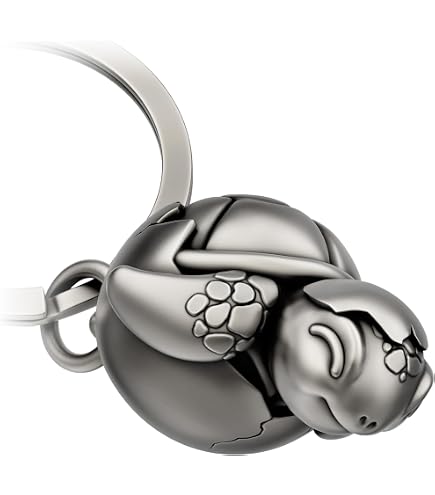 Portachiavi moda 56x37mm tartaruga marina tartaruga pendenti Color argento gioielli da uomo fai da te portachiavi auto portachiavi Souvenir per regalo  36