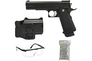 Saigo Defense Confezione Pistola Airsoft Modello High Capa+ Spring/Materiale: Metallo/Potenza 0,5 Joule/Consegnato con Gli Accessori