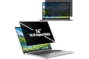 Hinnwer Schtschutzfolie Laptop für 14 Zoll 16:10 Seitenverhältnis, PET Sichtschutzfilter, Abnehmbarer Anti Blaulicht Blendschutz Blickschutzfolie Laptop für Hp/Dell/Acer/Lenovo/ThinkPad/Asus