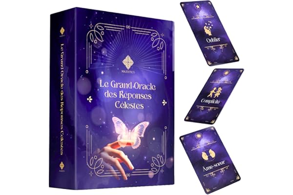 Le Grand Oracle des Réponses Célestes – Oracle Divinatoire Français de 110 cartes pour des réponses simples, immédiates et précises (Carte au Petit Format)