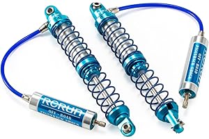 CobraCrawler Verstellbarer Öldruck-Stoßdämpfer mit Piggyback und externem Reservoir, 70–123 mm, für 1/10 RC Crawler Axial SCX10, Wraith, CAPRA, RR10, TRX4 (96mm 2pcs)