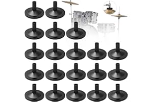 Meafeng 20 Stück Beckenhüllen für Trommelbeckenständer, Ersatz für Shelf Drum Kit, Kunststoff-Beckenhülsen Cymbal Stand Sleeves, Beckenständer