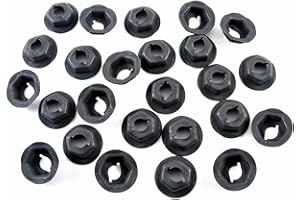 Retro-Motive Emblem & Trim PAL Nuts- Fits 5mm Studs- 10mm Hex (Qty.25) Fits GM Ford Dodge- #1808
