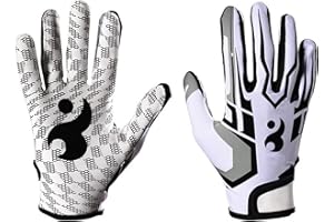 plplaaoo Accessoires De Football, Gants De Football, Gants De Récepteur, Gants De Football pour Jeunes, Gants De Football pour Hommes, Gants De Football Américain Antidérapants, Gants De Sport, GA