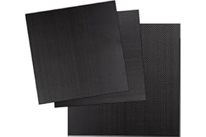 PARTSEE Carbonplatte 200 x 300 x 3 mm – 100% 3K Leinwandbindung Glatte Oberfläche, Hohe Festigkeit und Korrosionsbeständigkeit Kohlefaser Platte für DIY-Modelle, Baureparaturplatten und CNC-bearbeitete Teile