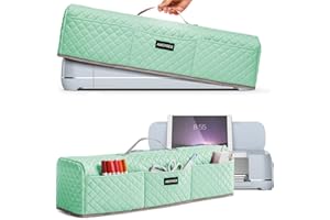 AMOIGEE Padded Dust Cover - Compatible with Cricut Maker & Explore Air 2, Mint