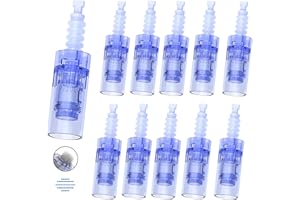 LAZZYBEAUTY Microagujas de Repuesto Dr.pen Ultima A6, Micropunción de 42 Pin para la Pluma de Microneedling Dr.pen Modelo A6, Auténticos Cartuchos Desechables de Microneedle Pen(Agujas de 42 Pin, 10 Pcs)