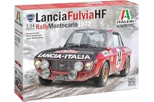 Italeri 3670 Lancia Fulvia HF Rally Monte Carlo 1972, scala 1:24, Plastic Model Kit/Modello in plastica da montare