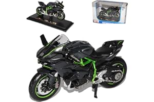 Maisto Kawasaki Ninja H2R Karbon Schwarz AB 2014 Mit Sockel 1/18 Modell Motorrad