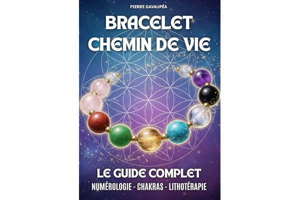 Bracelet Chemin de Vie - Le Guide Complet: Découvrir et calculer son chemin de vie (numérologie et lithothérapie) : choisir vos pierres, fabrication ... votre aura pour un bien-être holistique