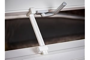 Generisch Dachfensterstütze Verstellbar für Velux | Dachfenster Aufhalter | Aufsteller | Klemmer | Halter | Weiß | 3D-Druck | Ähnl. Velux Ausstellarm (1x)