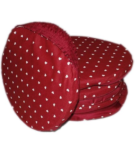 Cuscino Sedia Cotone Sfoderabile Lavabile Fascia Elastica Coprisedia Shabby Chic Cuori 100 Made In Italy 49448984